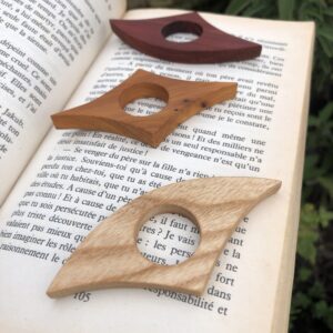 bagues de lecture bois